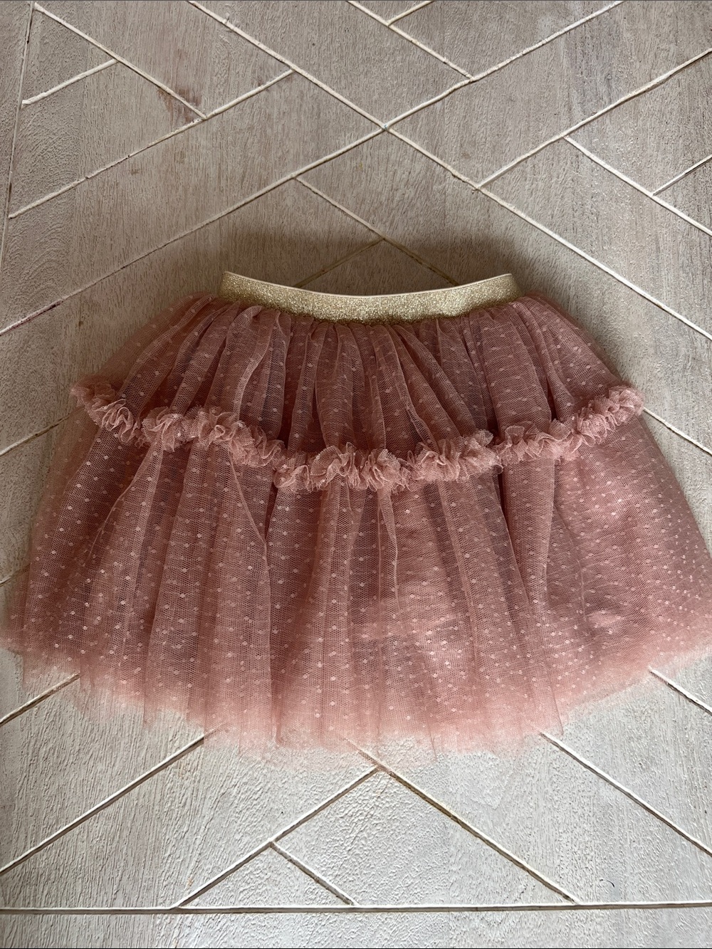 Jamie Kay dusky rose Margot tulle skirt 3Y